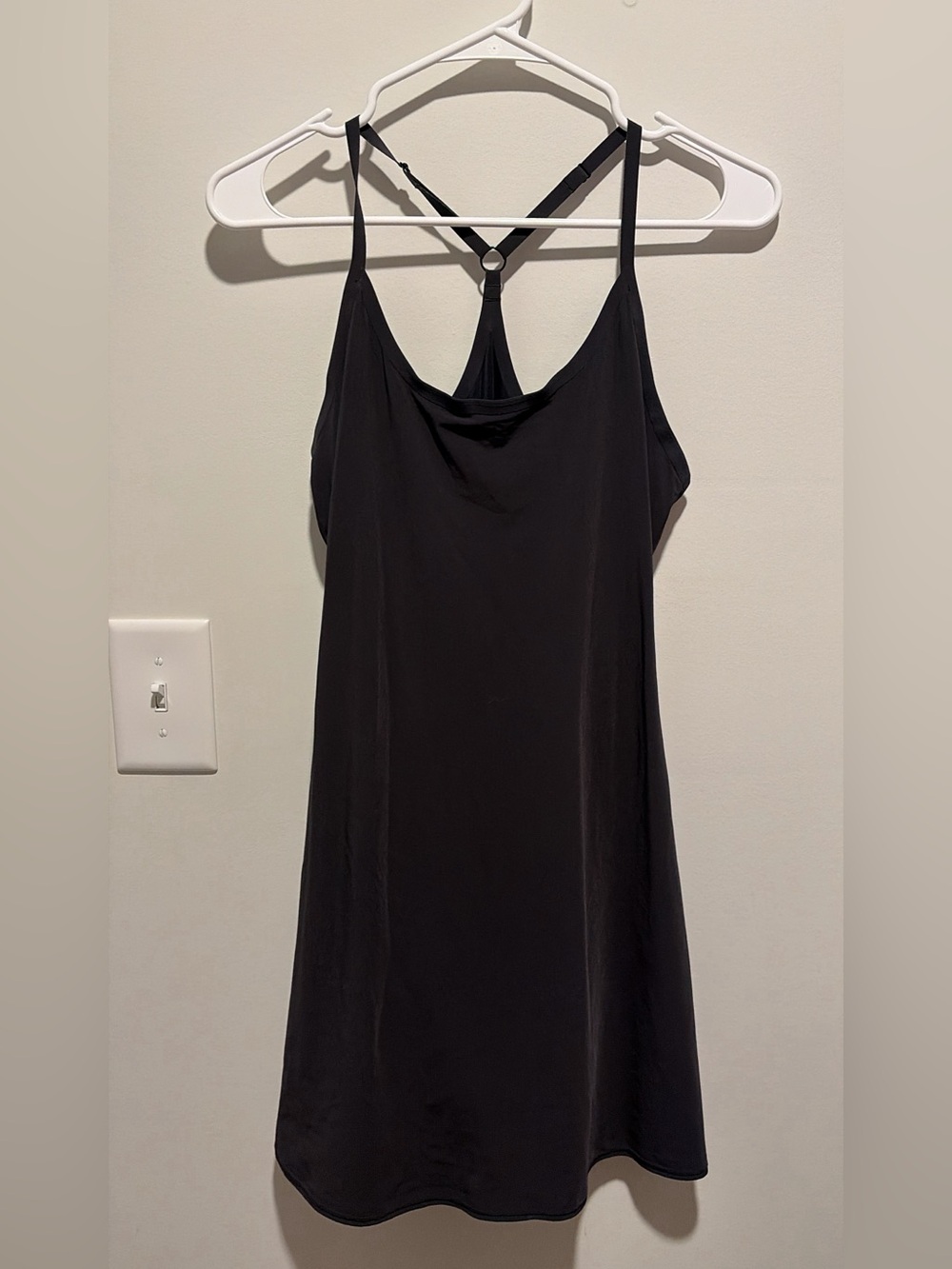 Outdoor Voices Black Strappy Camisole Dress